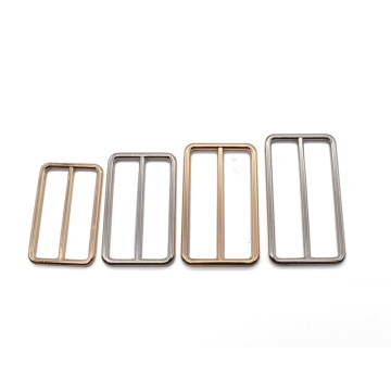 Custom Logo Adjustable Tri-Glide Pin Buckle for Heavy Duty Rust-Resistant Bag Straps and Belts