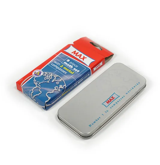 Multifunctional Kids School Stationery Set - 9 Pieces Including 2 Metal Compasses