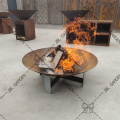 Garden Wood Burning Corten Steel Outdoor Fire Pit
