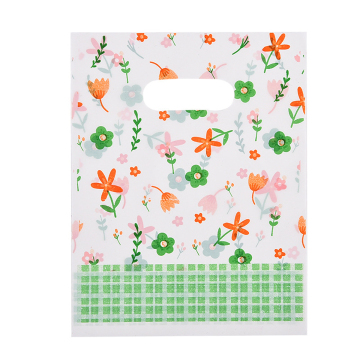Factory Wholesale Customized Printing PE Die-Cut Flat Mouth Plastic Clothes Garment Shopping Bags