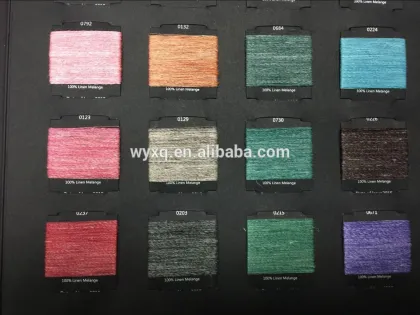 Linen Yarn Melange Yarn Knitting Yarn Mixed Color Yarn