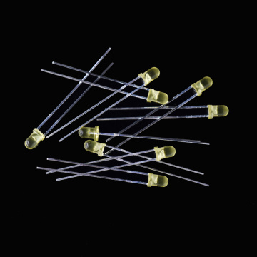 T1 Diffused LED 3mm Yellow LED 590nm 595nm