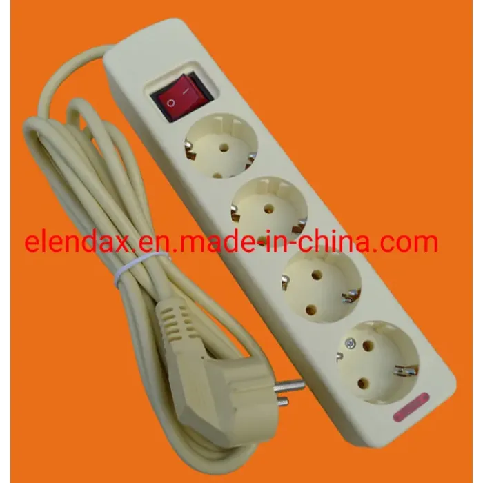 4-контактная удлинительная розетка европейского типа E5004E