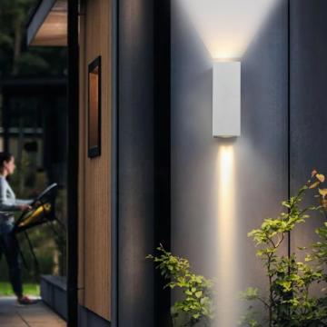 Vente chaude en aluminium imperméable lampe murale extérieure moderne