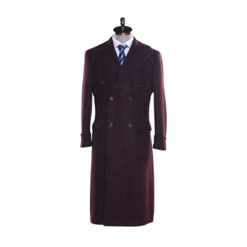 Unique Design coat men wool fashion double-breasted wool coat for men winter long jacket overcoat men winter coat