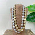 Color de plata dorado Kukui Nut Graduation leis