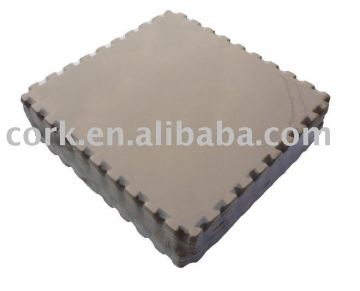 eco-friendly cork mat antislip, take apart easily