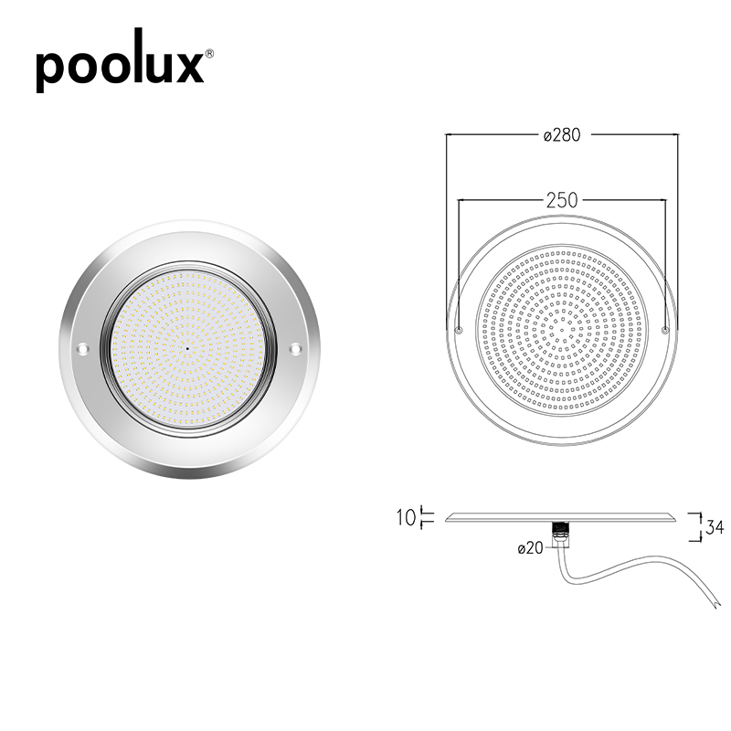 Dhexroor 280mm 10mm ah oo dhumucda barkadaha barkadaha