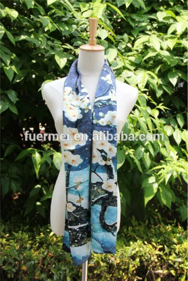 silk scarf digital print