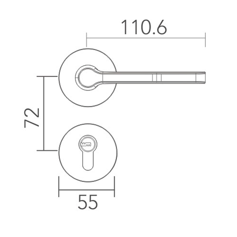 Modern simple split lock