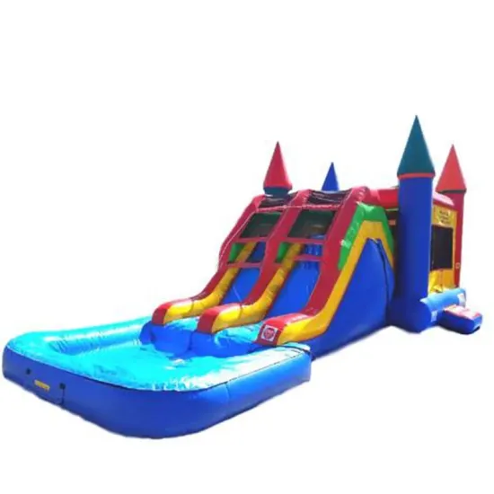 Summer Water Park: Heavy Duty Inflatable Water Slide with Moon Bounce and Water Slide
