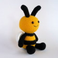 Amigurumi Bee nadziewane zabawka zwierzę lalki szydełka