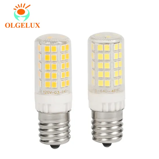 AC120V E17 LED Lamp, 5W, 600LM, No Flicker, Ceramic+PC Bulb