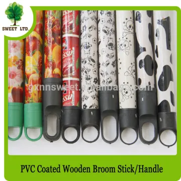 Fruit design plastic cover brush wood handle mop wooden stick