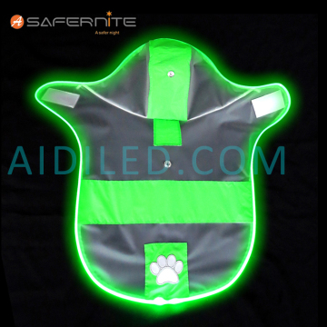 Led Glow Water Resistant Dog Raincoat