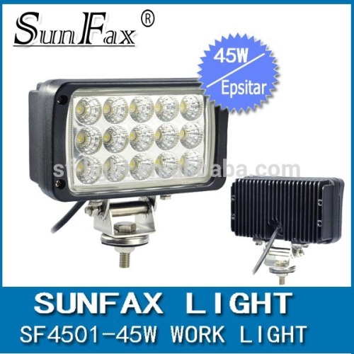 SUNFAX Led Driving Light 45w Led Work Light auto work lamp for truck, tractors, SUV, ATV,motorcycle boat heavy duty