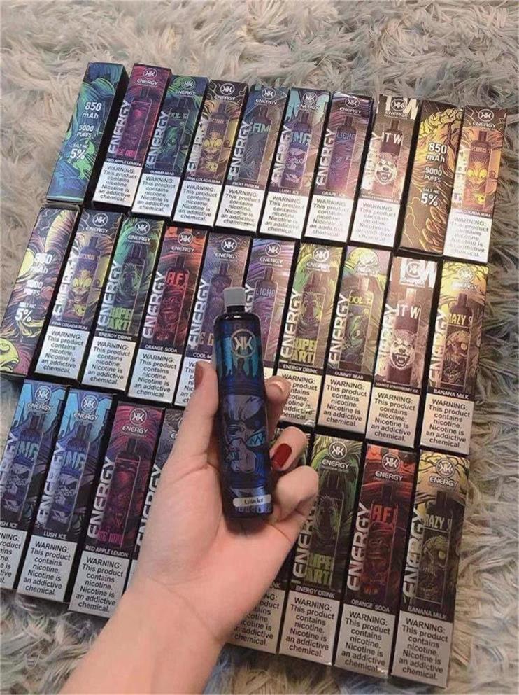 KK năng lượng dùng một lần 5000 puffs bán buôn vape dùng một lần