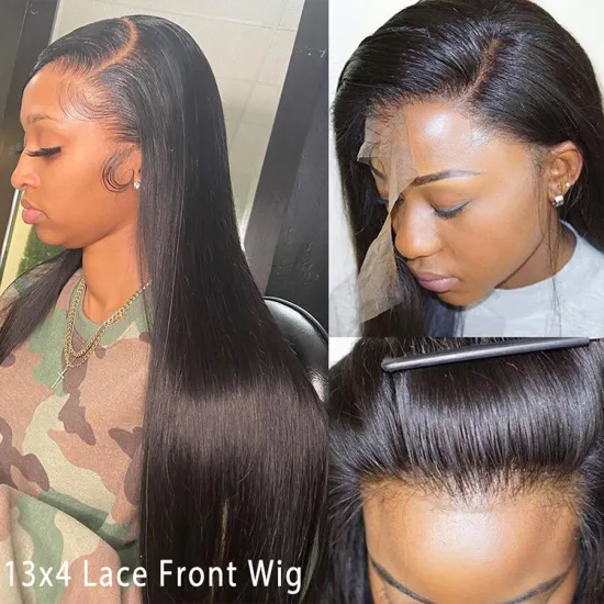 Cheap Raw Indian Hair Wigs 100% Virgin Human Hair 13X6 Hd Straight Lace Front Wig