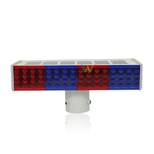 Integrated solar flash LED traffic signal strobe light