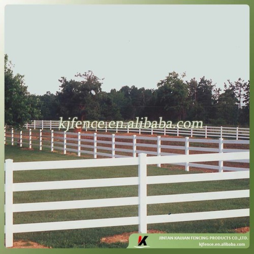 4 Rail Pvc Horse Fence(kja03), High Quality 4 Rail Pvc Horse Fence(kja