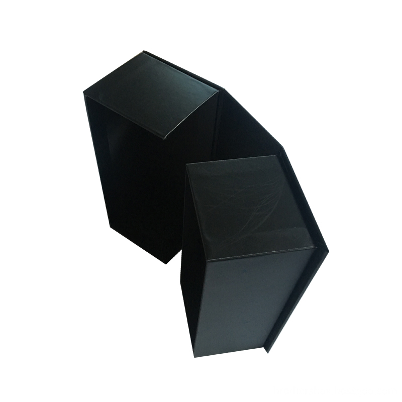 Printed Luxury Custom Black Craft Paper Box Packaging