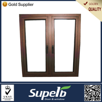 2014 hot selling products powder coated aluminium 55 series glass casement window