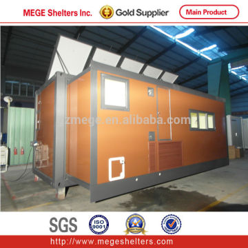Extendable house container with hydraulic system