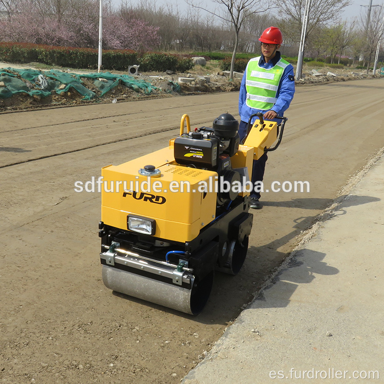 Compactador de rodillo manual vibratorio de dirección hidráulica 800KG (FYL-800C)