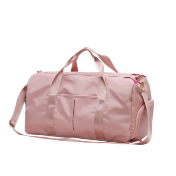 Customized logo large capacity pink duffle bags gym man women waterproof sports travel bag