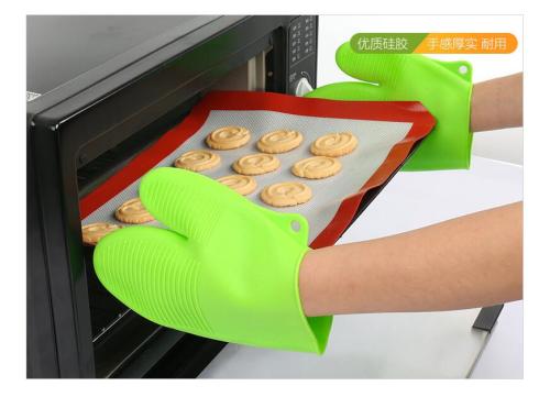 Oven Baking Mitten Silikon Pemegang untuk Dapur