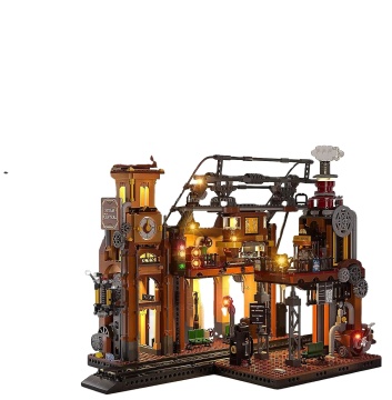 Funwhole F9007: set di mattoni per costruzione di illuminazione a LED a LED Steampunk - Un entusiasmante regalo di Natale per i bambini