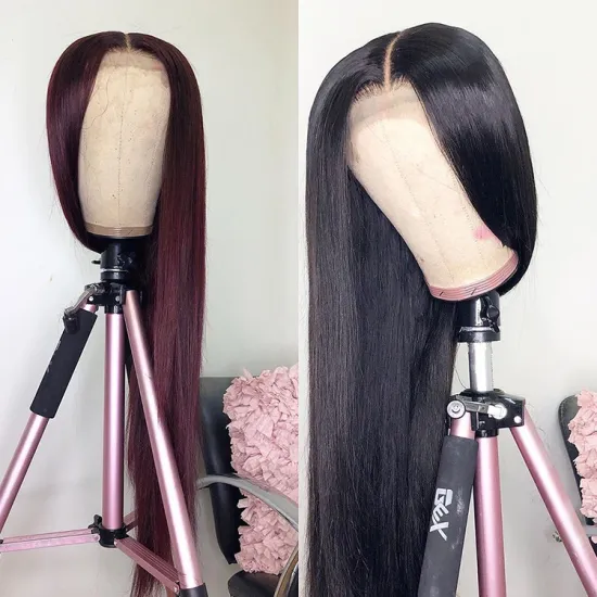 40 Inch Bone Straight Lace Front Human Hair Wigs Lace Front Brazilian Hair Wigs