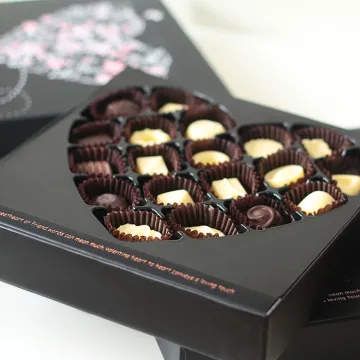 Double Door Transparent Chocolate Paper Box