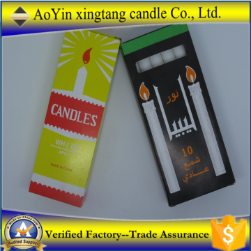 Most popular cheap wax white candles in China