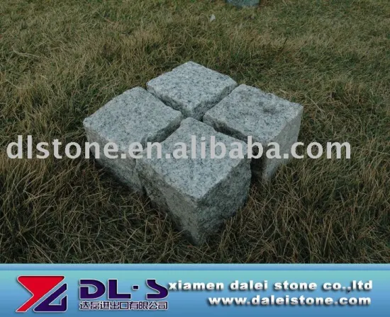 Grey Natural granite cube stone for paving and landscaping