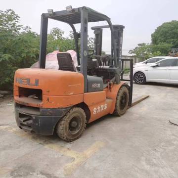 Gebruikte Heli Forklift 30 met lange vorken te koop in China
