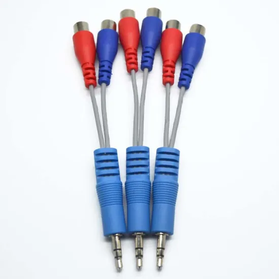 Hot sale Y Splitter AV adapter Audio rca cable 3.5mm stereo to 2 RCA female