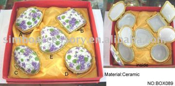 ceramic present jewelry box