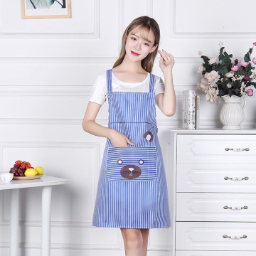 Korean Printed Bear Antifouling Sleeveless Apron