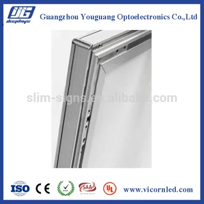 YG-Y A4 Snap frame Slim LED Light box, Round Corner LED Light box