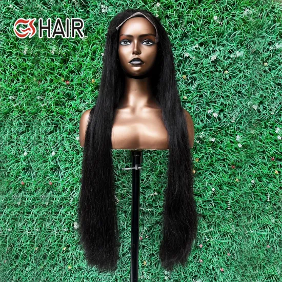 GS Wholesale 7x7 HD Transparent Closure Lace Wig - Double Drawn Human Hair Wig for Sale