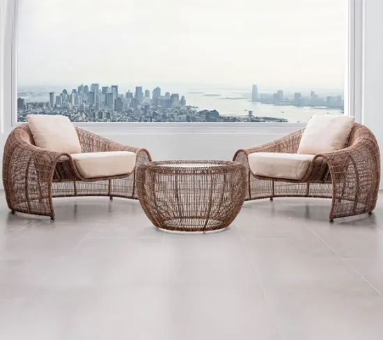 Custom Leisure Outdoor PE Wicker Metal Frame Chair