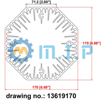 MIP#13619170 6.7" passive led heatsink