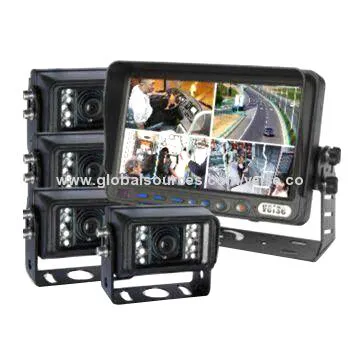 Maritime Quad Monitor Camera Vision Solution for Port Crane Equipments, Large Ship
