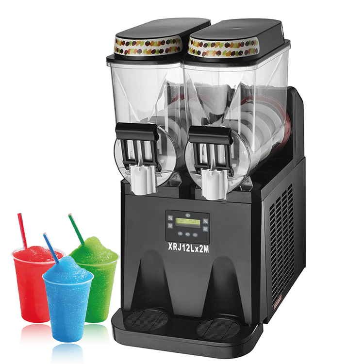 Alta qualidade Granita Slush Machine 2 Tanks Beverage