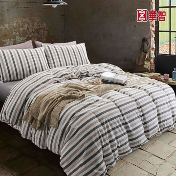 Stripe Design Bed Linen, Home/Hotel use comfortable bed fitted sets 4pcs