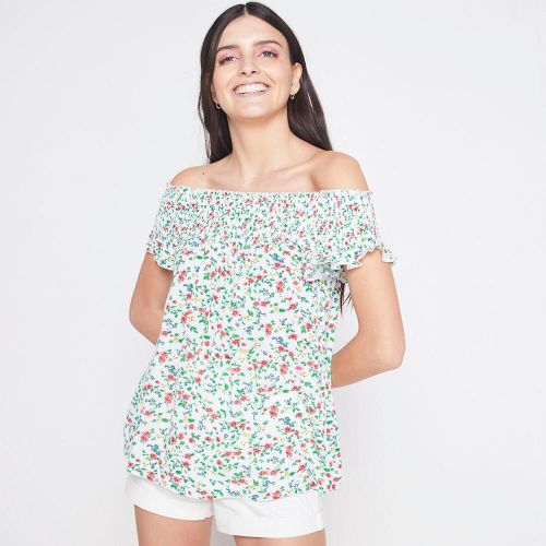 Top de mujer 100% viscosa crepé estampado