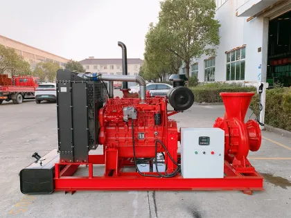 Diesel engine fire pump