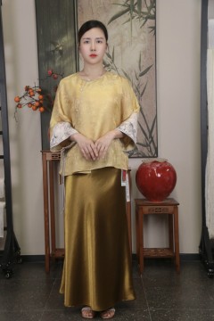 Golden Mermaid Pencil Skirt