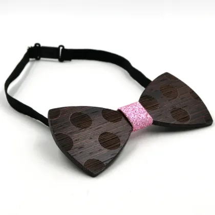 Fashionable party wooden bow tie ,bow tie packaging box